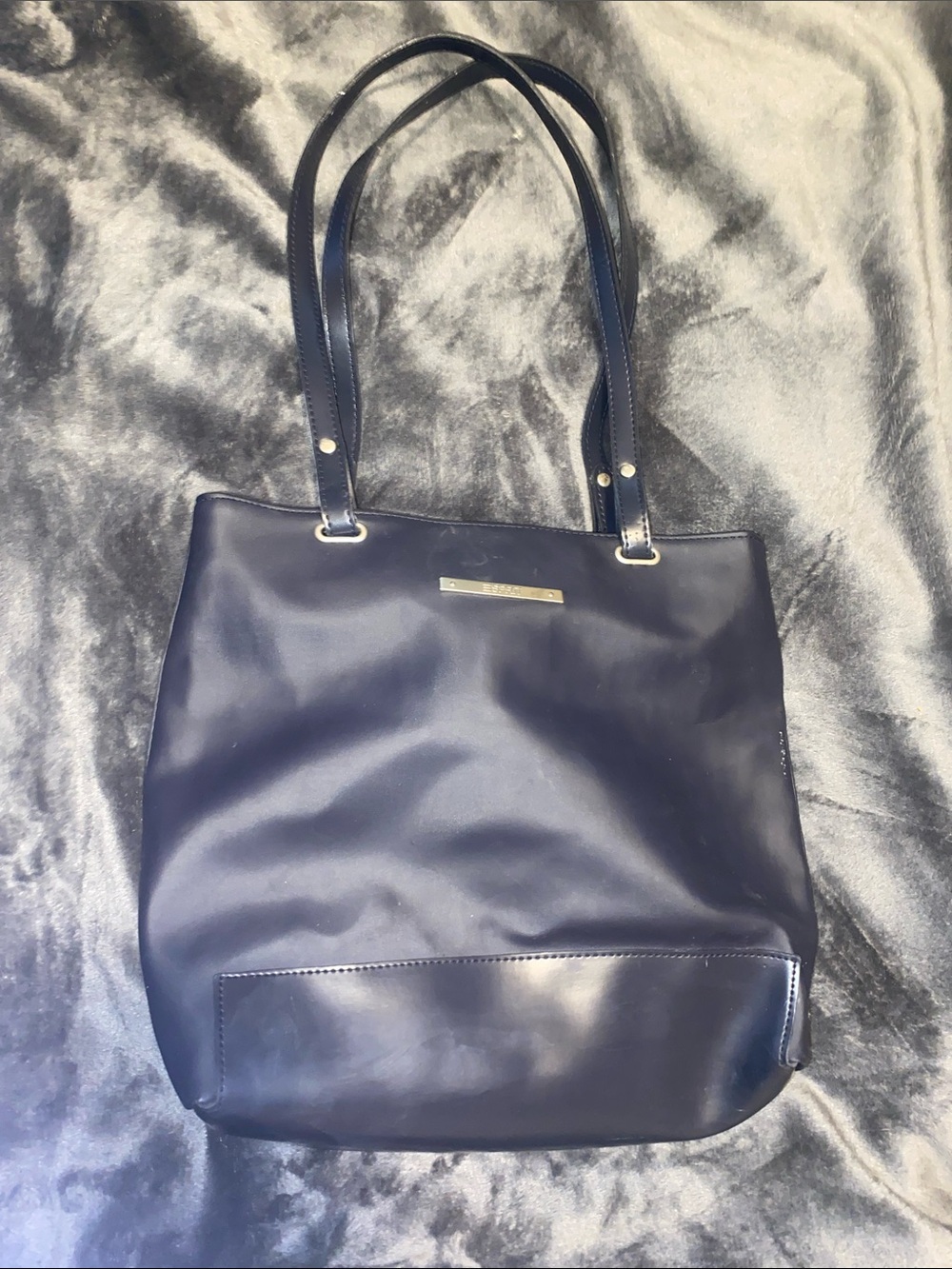 Esprit Navy Tote with Dual Shoulder Straps